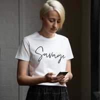 Savage Slogan Tee